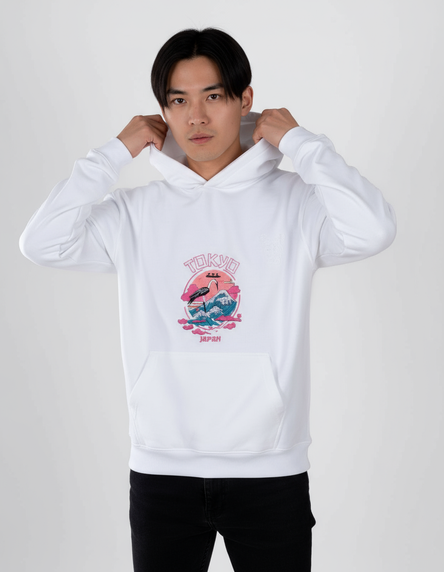 make a different model wear same hoodie
